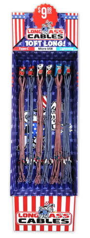 Long Ass Cables 4th of July 60-Count Floor Display